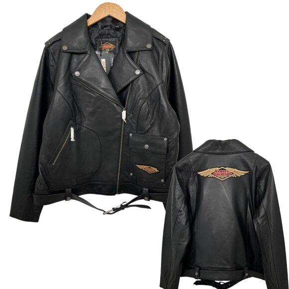 Harley-Davidson® Women's Leather Motorcycle Jacket XL - Picture 1 of 14